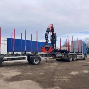 Лесовоз volvo fh500 6х4 с КМУ cranab и прицепом