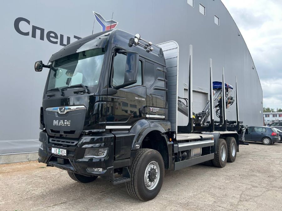 Лесовоз MAN TGS 33.520 6×6 с манипулятором KESLA 2009ST (2) Лесовоз MAN TGS 33.520 6×6 с манипулятором KESLA 2009ST (2)